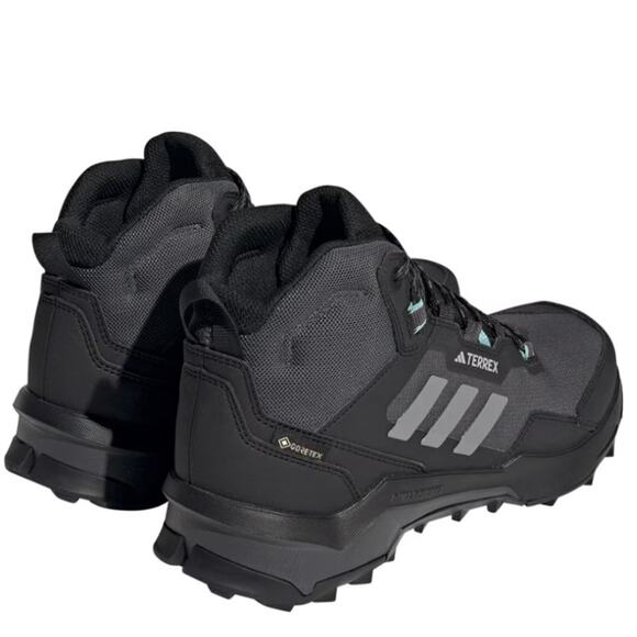 Adidas Terrex AX4 Mid GORE-TEX Hiking Shoes GTX Boots | Women's 9 Black Grey NEW - Picture 4 of 9